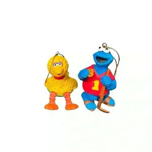 Sesame Street Big Bird & Cookie Monster Ornaments